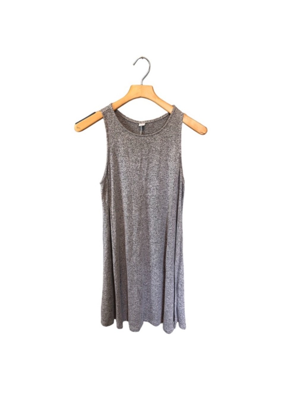 Old Navy Heather Gray Sleeveless Knit Swing Lightweight Dress Medium